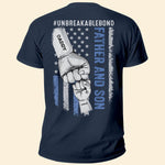 Father & Daughter Unbreakable Bond - Personalized Back Printed Shirt Father's Day
