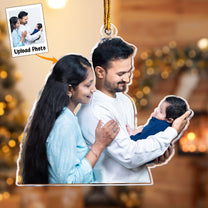 Our First Baby In The Family - Personalized Acrylic Photo Ornament