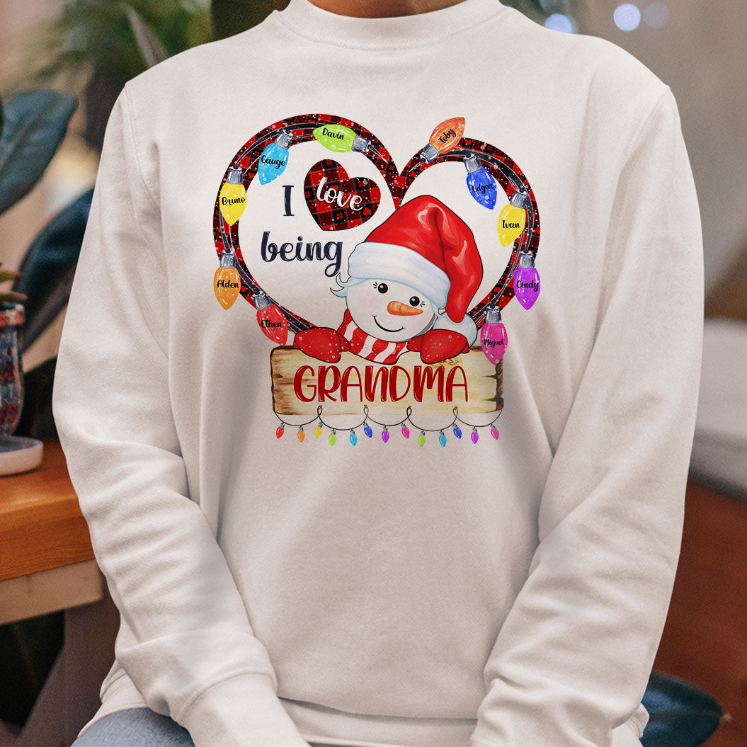 I Love Being A Grandma - Personalized Sweatshirt