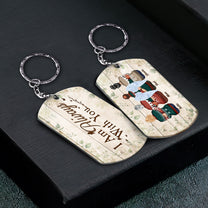 I Am Always With You - Personalized Keychain - Family Hugging