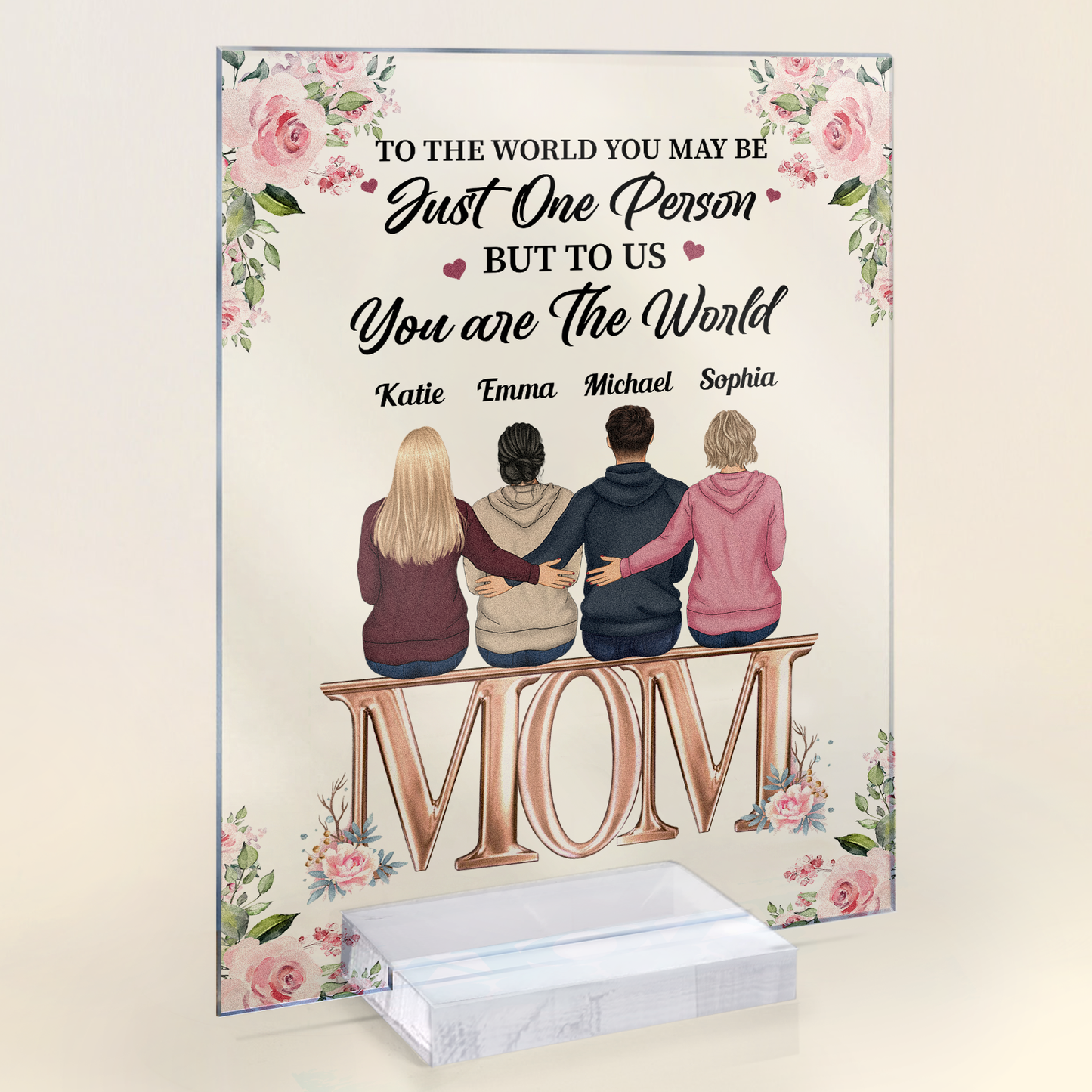 Mother And Daughter - Personalized Acrylic Plaque – Macorner