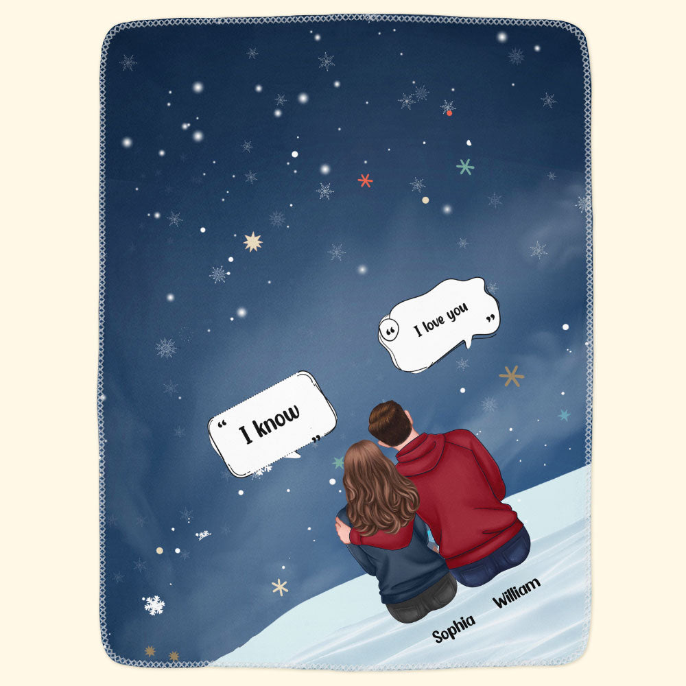 I Love You, I Know - Personalized Blanket