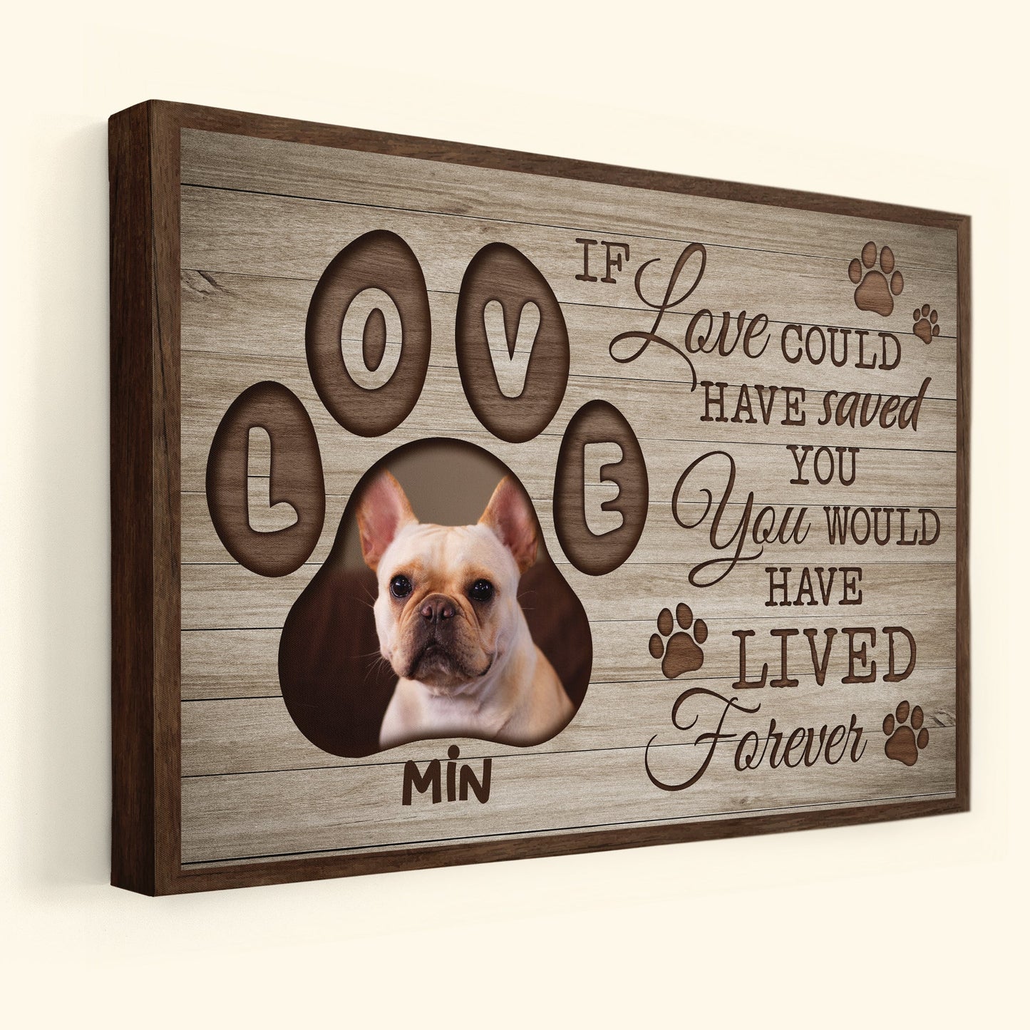 If Love Could Have Saved You You Would Have Lived Forever - Personalized Photo Wrapped Canvas