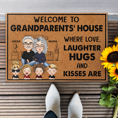 Welcome To Grandparents' House - Personalized Doormat