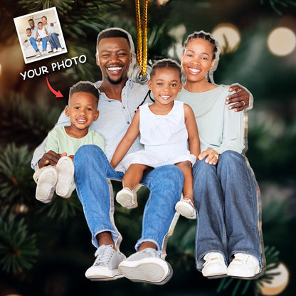 Happy Family Gift - Personalized Acrylic Photo Ornament