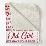 To My Granddaughter - Personalized Blanket - Birthday Christmas Gift For Granddaughters, Grandkids