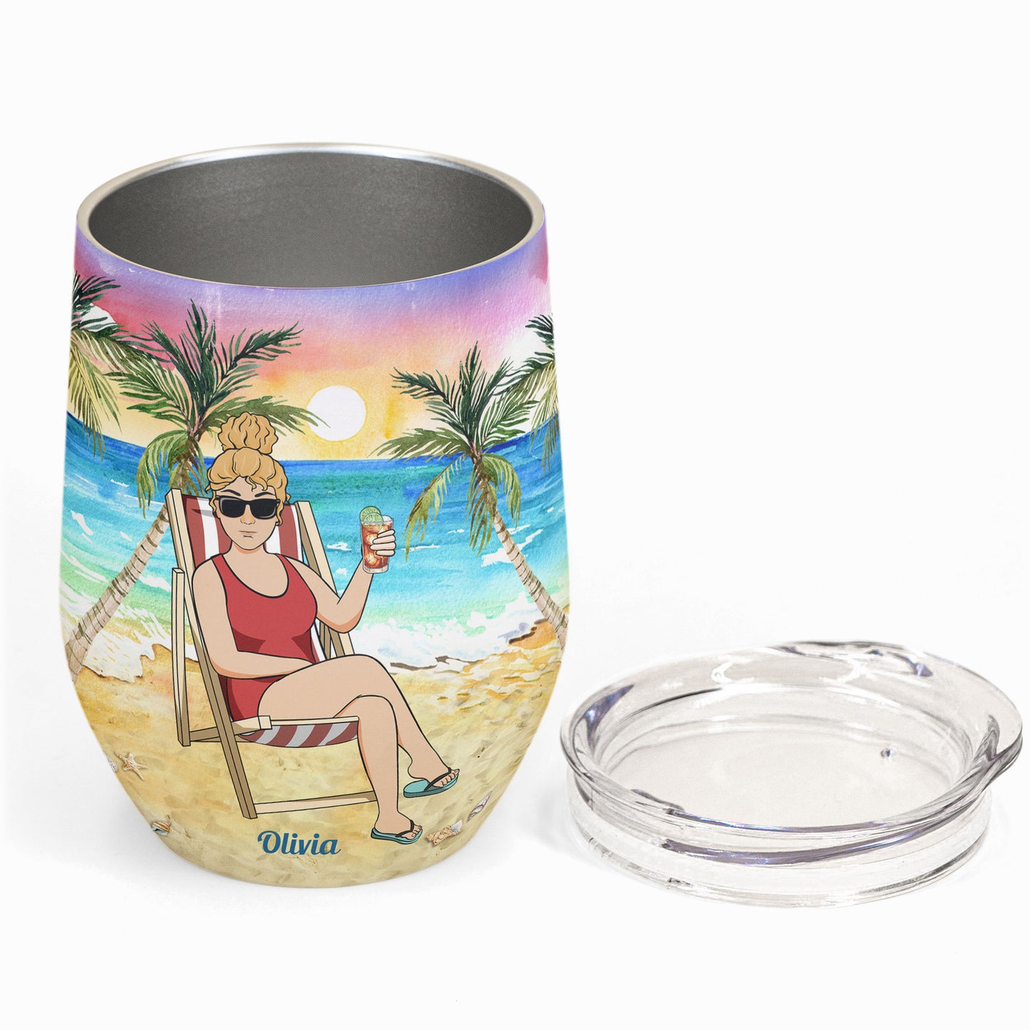 40Th, 50Th, 60Th Still Hot - Personalized Wine Tumbler - Birthday, Summer Vibe Gift For Grandma,Women, Mom, Wife, Female, Sister, Aunt, Friend