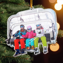 Snowmobiling Gifts For Snowmobile Lovers - Personalized Acrylic Photo Ornament