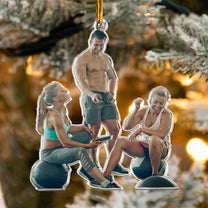 Workout Gifts Gym Fitness Gifts - Personalized Acrylic Photo Ornament