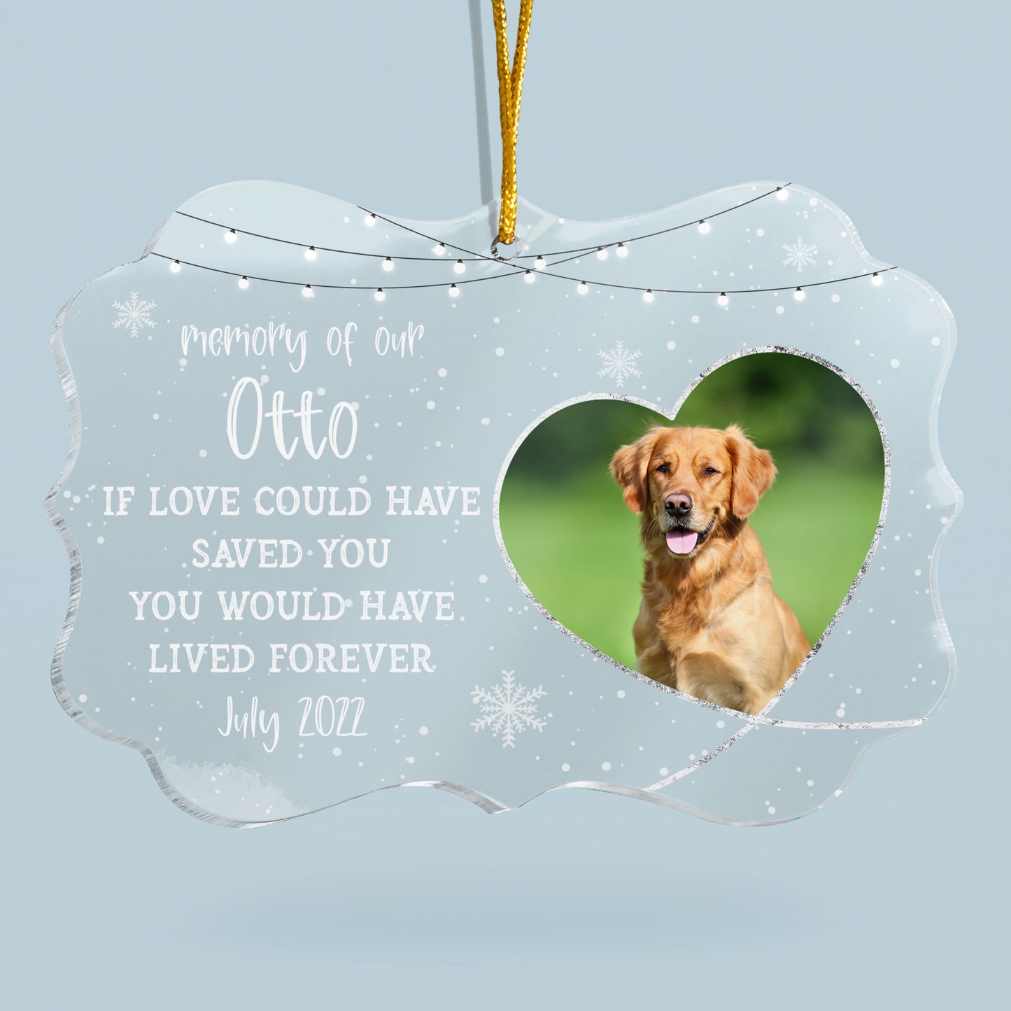 Forever Loved - Personalized Acrylic Ornament