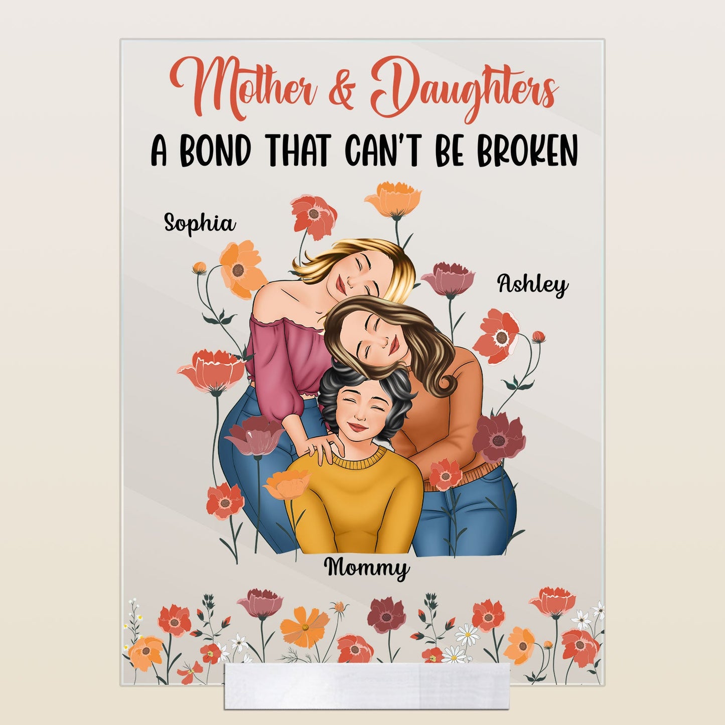 A Bond That Can't Be Broken - Personalized Acrylic Plaque