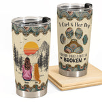 A Girl And Her Dog Unbreakable Bond - Personalized Tumbler Cup
