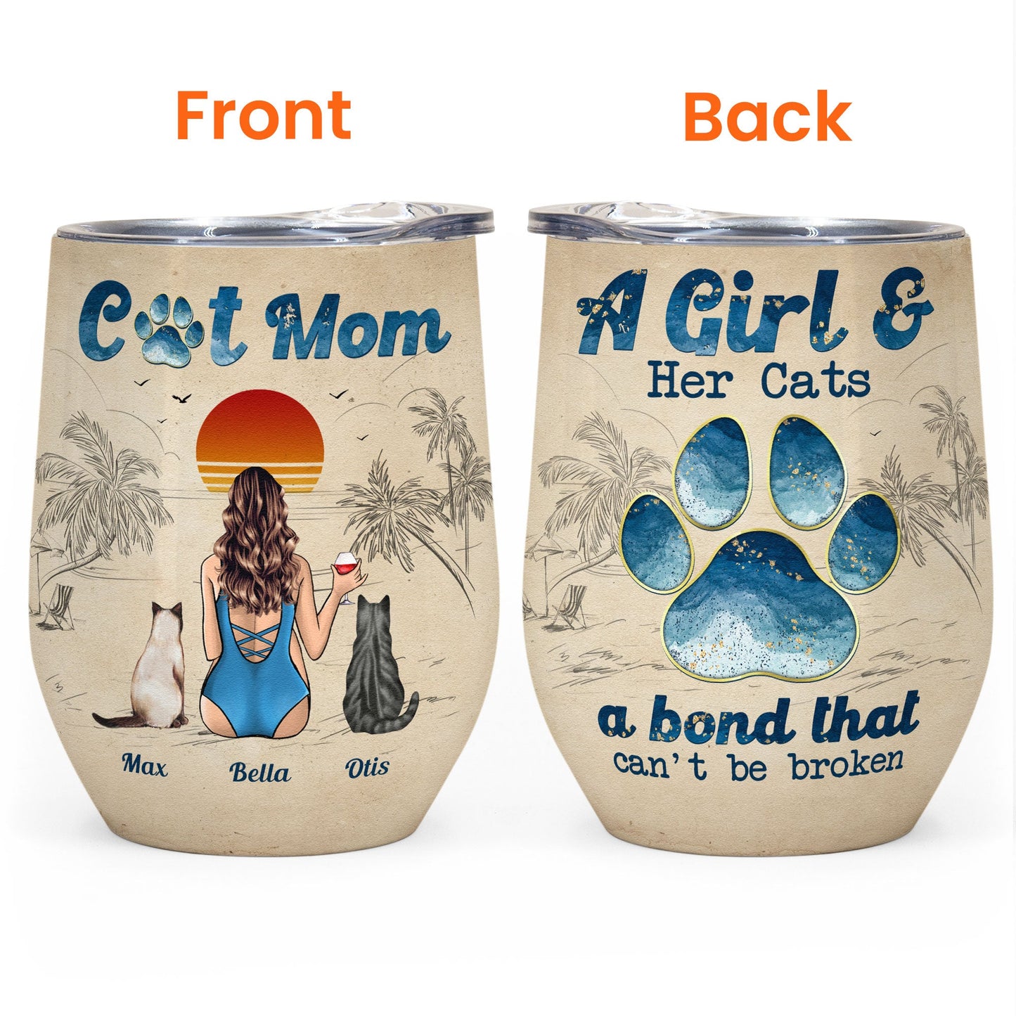 Girl And Her Dogs - A Bond That Can'T Be Broken - Personalized Tumbler –  Macorner