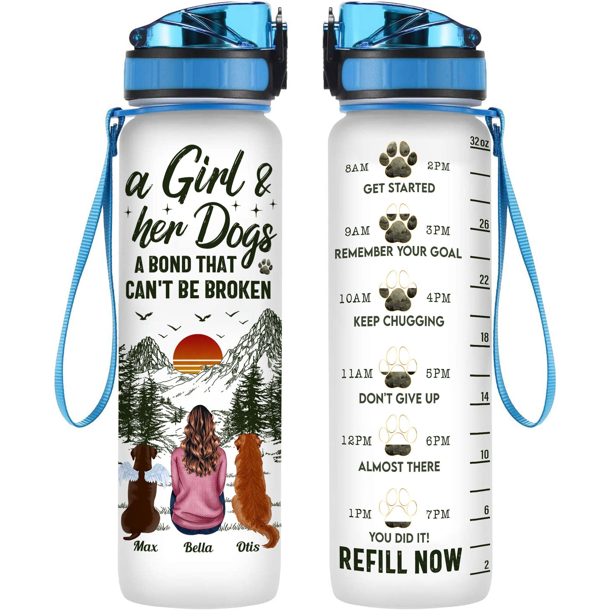 Drink Your Dog Gone Water - Personalized Water Tracker Bottle – Macorner