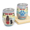 A Girl And Her Dogs Unbreakable Bond Beach Vibes - Personalized Wine Tumbler