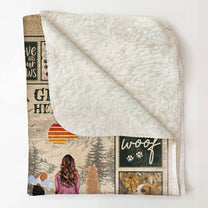 A Girl And Her Dogs Unbreakable Bond - Personalized Photo Blanket