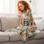 A Girl And Her Dogs Unbreakable Bond - Personalized Photo Blanket
