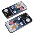 A Girl And Her Dogs/Cats A Bond That Can’t Be Broken - Personalized Clear Phone Case