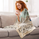 A Girl Who Really Loved Books - Personalized Blanket