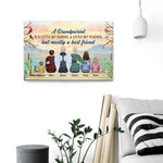 A Grandparent A Best Friends - Personalized Poster/Canvas - Birthday Memorial AnniversaryGift For Mother Father Grandparents - Macorner