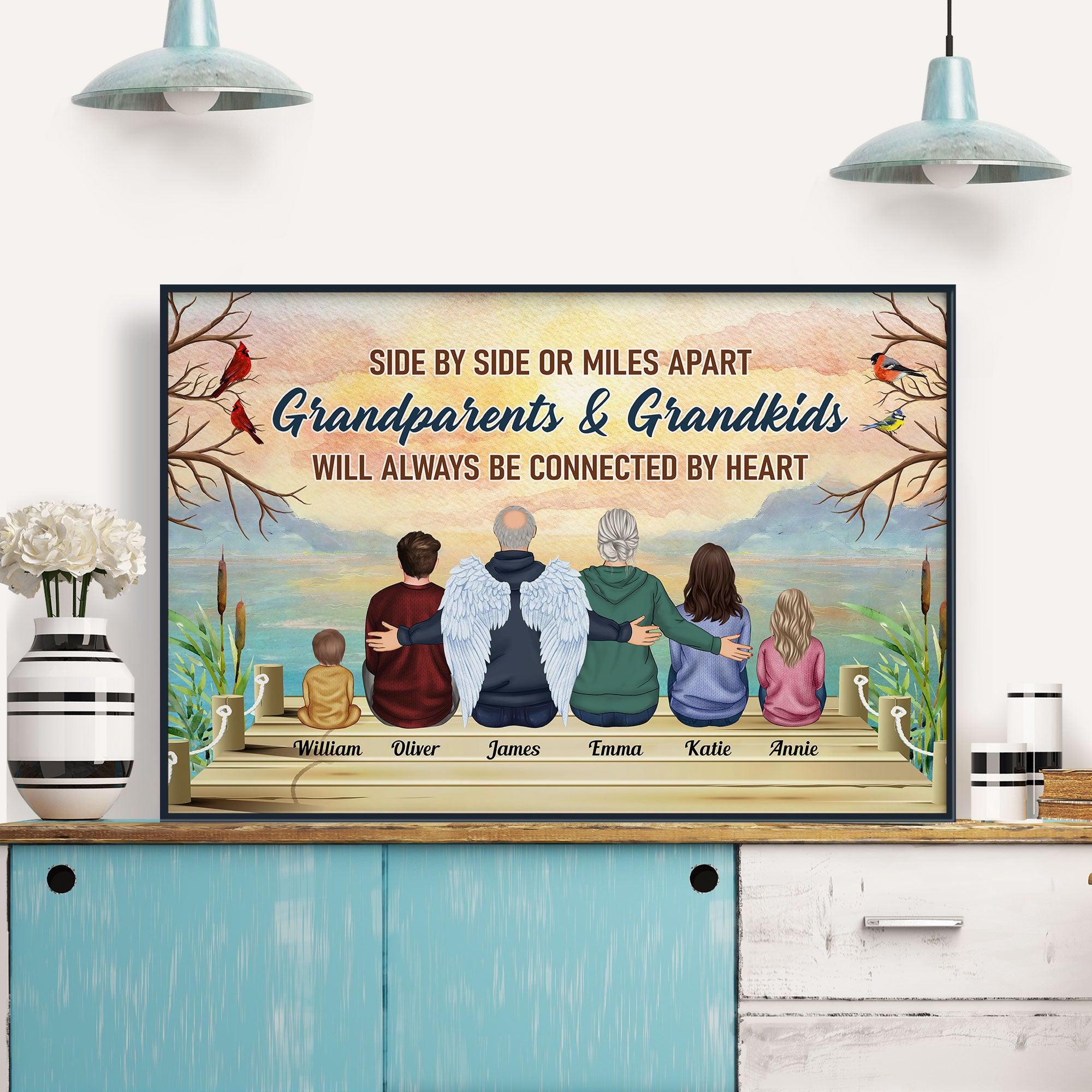A Grandparent A Best Friends - Personalized Poster/Canvas - Birthday Memorial AnniversaryGift For Mother Father Grandparents - Macorner