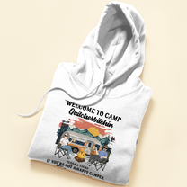A Happy Camper - Personalized Shirt - Camping Couple Apparel, Camping Gift For Couple, Husband, Wife