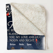 A Hug From Heaven For Pet Lovers - Personalized Blanket - Memorial Gift For Dog Lovers, Cat Lovers