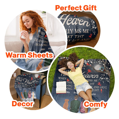 A Hug From Heaven For Pet Lovers - Personalized Blanket - Memorial Gift For Dog Lovers, Cat Lovers