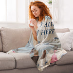 A Hug From Heaven, I'm Always By Your Side - Personalized Blanket - Mother's Day Gift, Memorial Blanket For Family, Grief, Sympathy, Comfort Gift