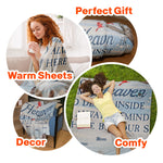 A Hug From Heaven, I'm Always By Your Side - Personalized Blanket - Mother's Day Gift, Memorial Blanket For Family, Grief, Sympathy, Comfort Gift