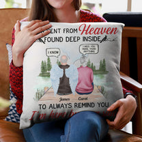A Hug From Heaven - Personalized Pillow - Memorial Gift For Family Members
