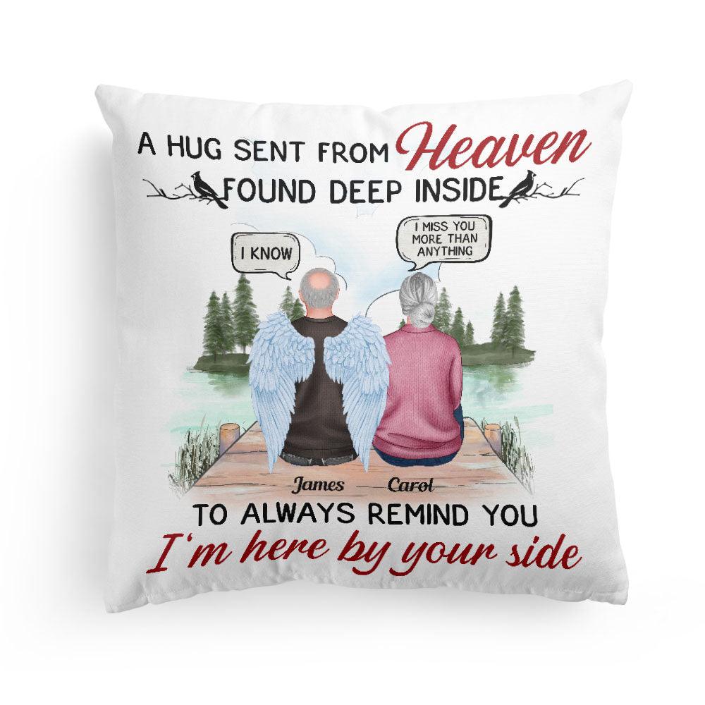 A Hug From Heaven - Personalized Pillow - Memorial Gift For Family Members