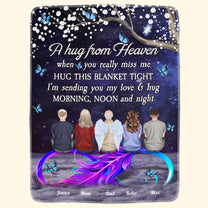 A Hug From Heaven Sympathy - Personalized Blanket