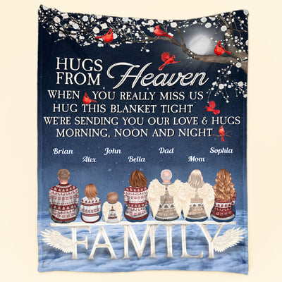 A Hug From Heaven Ver 2 - Personalized Blanket
