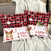 A Letter To Santa - Personalized Pocket Pillow (Insert Included)