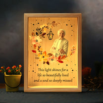 A Light Shines Beautifully - Personalized Photo Frame Light Box