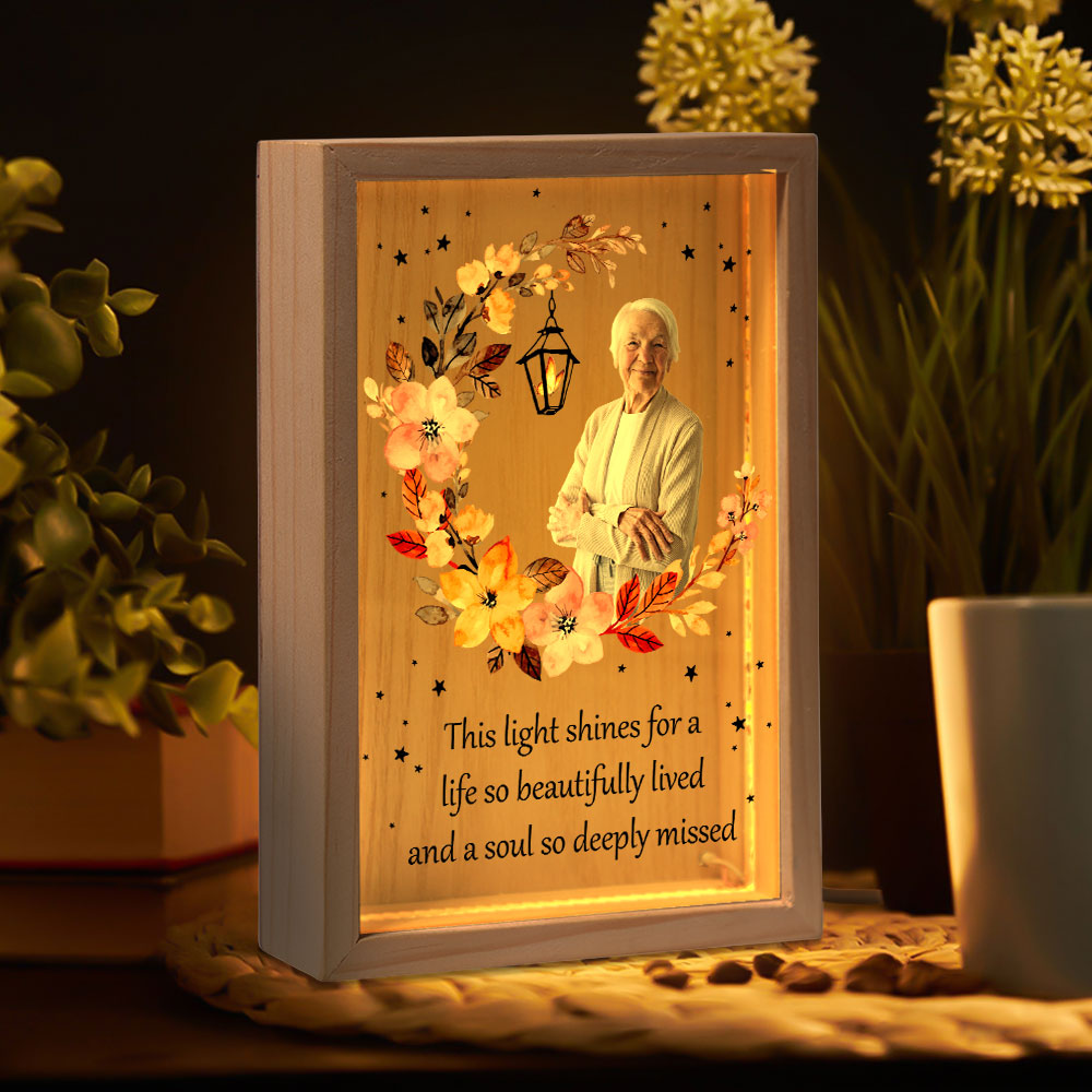 A Light Shines Beautifully - Personalized Photo Frame Light Box