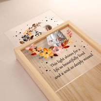 A Light Shines Beautifully - Personalized Photo Frame Light Box