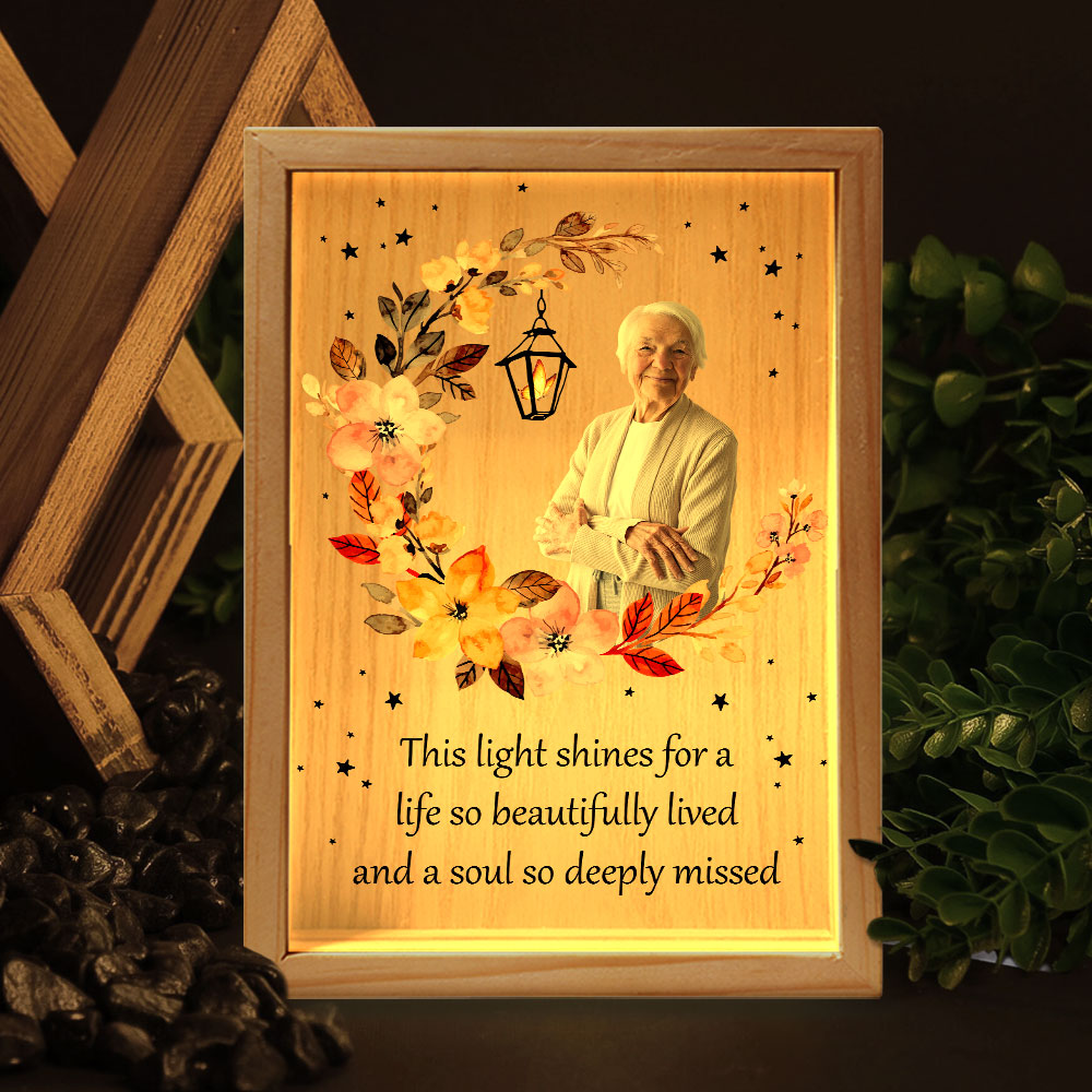 A Light Shines Beautifully - Personalized Photo Frame Light Box