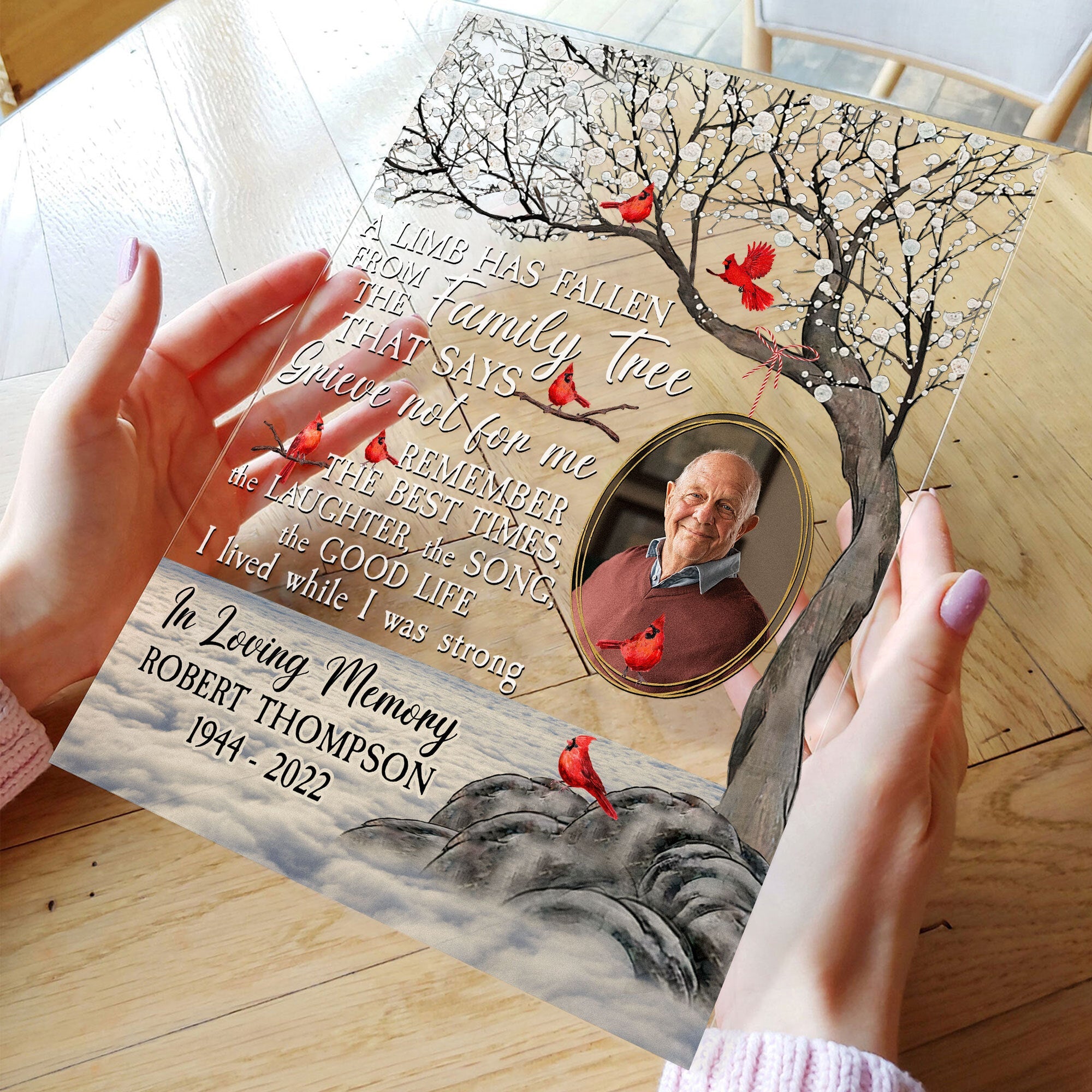 A Limb Has Fallen - Personalized Acrylic Photo Plaque