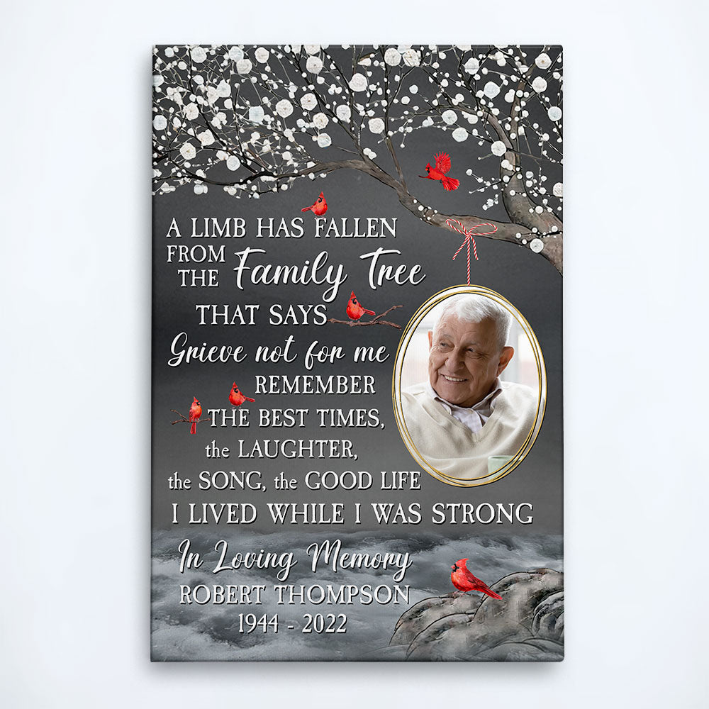 A Limb Has Fallen From The Family Tree - Personalized Photo Poster/Wra ...