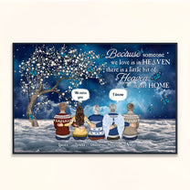 A Little Bit Of Heaven In Our Home - Personalized Poster/Wrapped Canvas