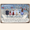 A Message From Heaven - Personalized Metal Sign