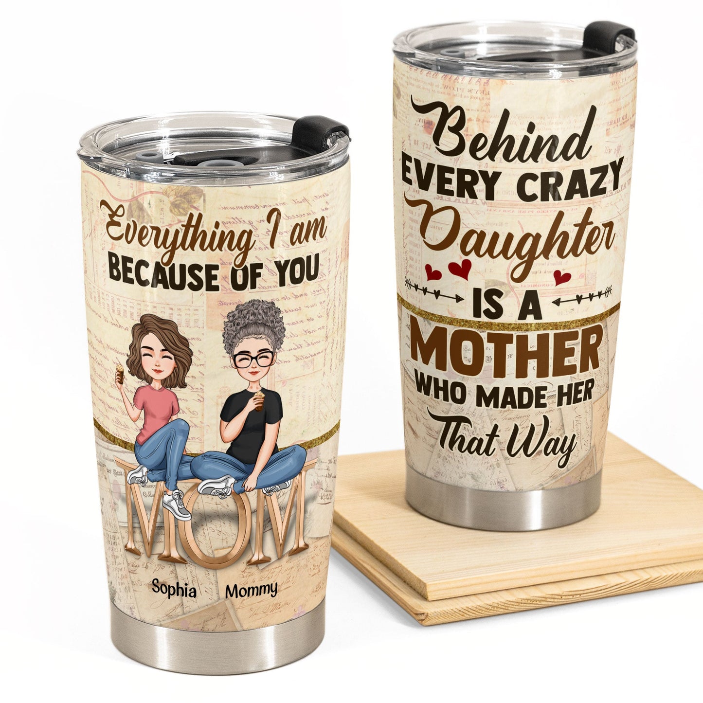 Dear Mom Great Job I Am Awesome - Personalized Tumbler Cup - Birthday –  Macorner