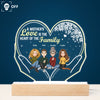 A Mother&#39;s Love Is The Heart Of The Family - Personalized 3D LED Light Wooden Base - Mother&#39;s Day, Birthday Gift For Mom, Mother