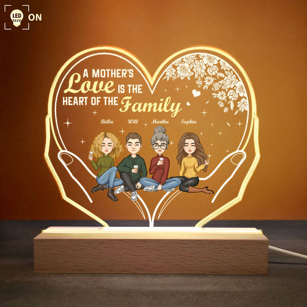 Gifts For Couple Custom Photo Heart Lamp Personalized Anniversary Gift Night Light 3D Printed For Wife