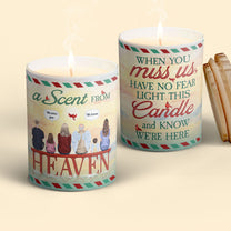 A Scent From Heaven - Personalized Candle With Wooden Lid