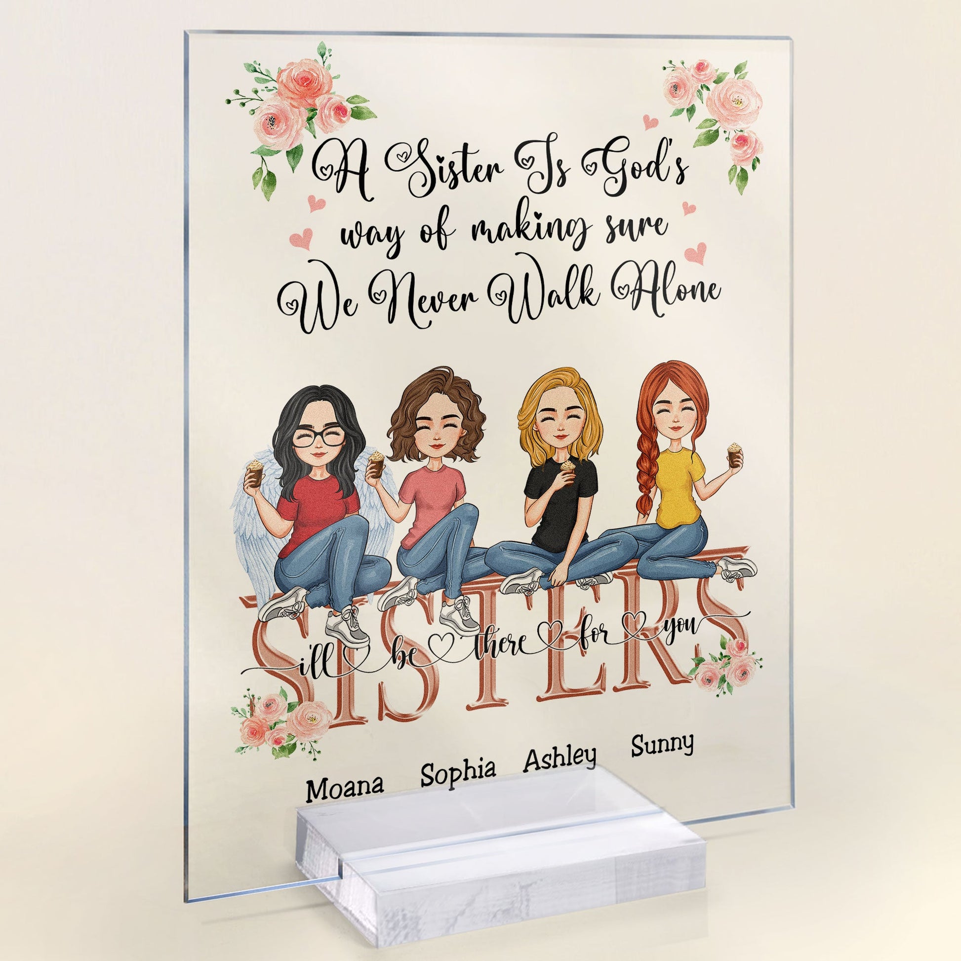 Personalized Sister Gifts, Sister Custom Photo Canvas, Birthday Present For  Sister, A Sister Is God's Way Of Making Sure We Never Walk Alone - Best  Personalized Gifts For Everyone