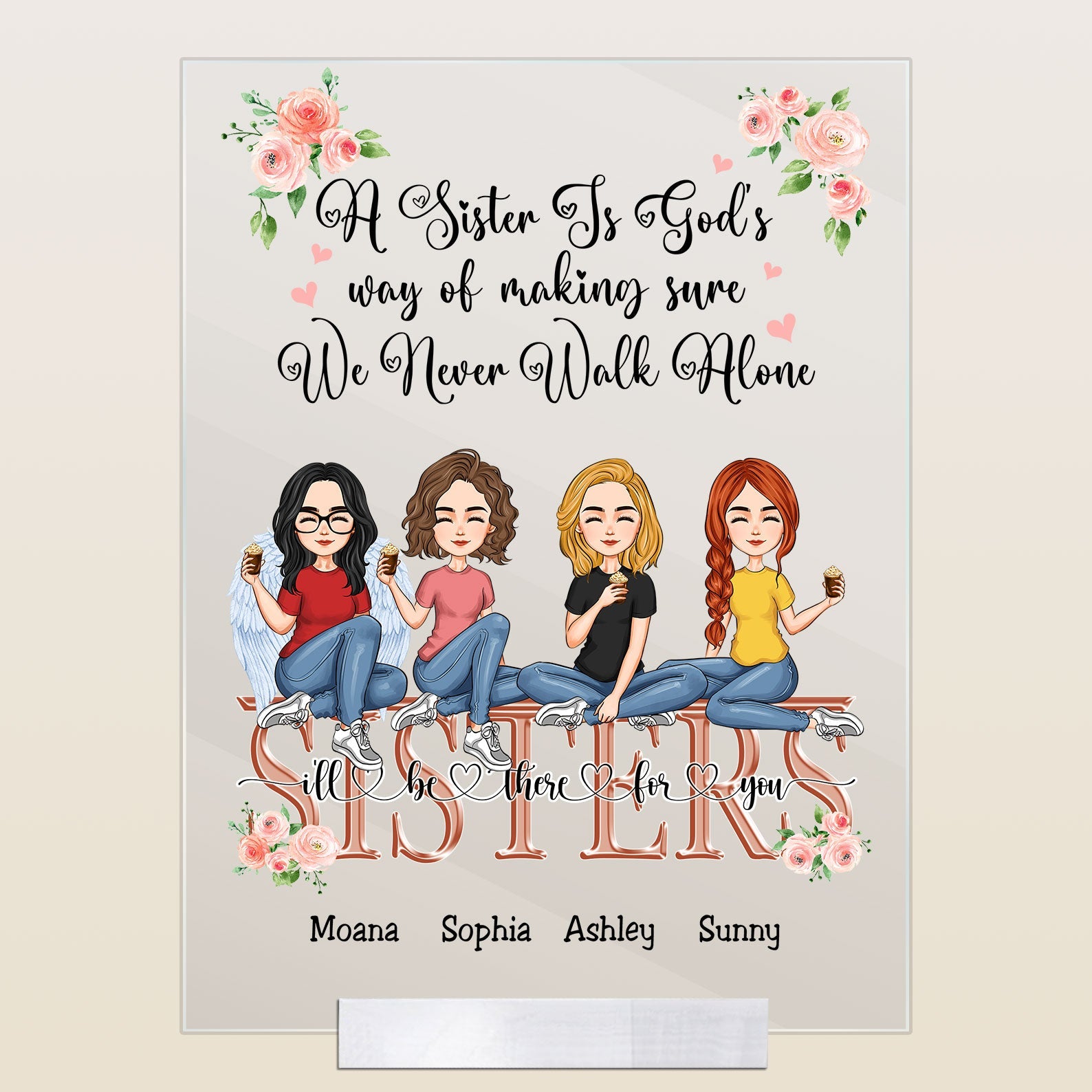 A Sister Is God's Way - Personalized Acrylic Plaque – Macorner