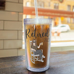 A Wise Woman Once Said "I'm Outta Here" - Personalized Acrylic Tumbler With Straw